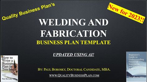 welding manufacturing business plan